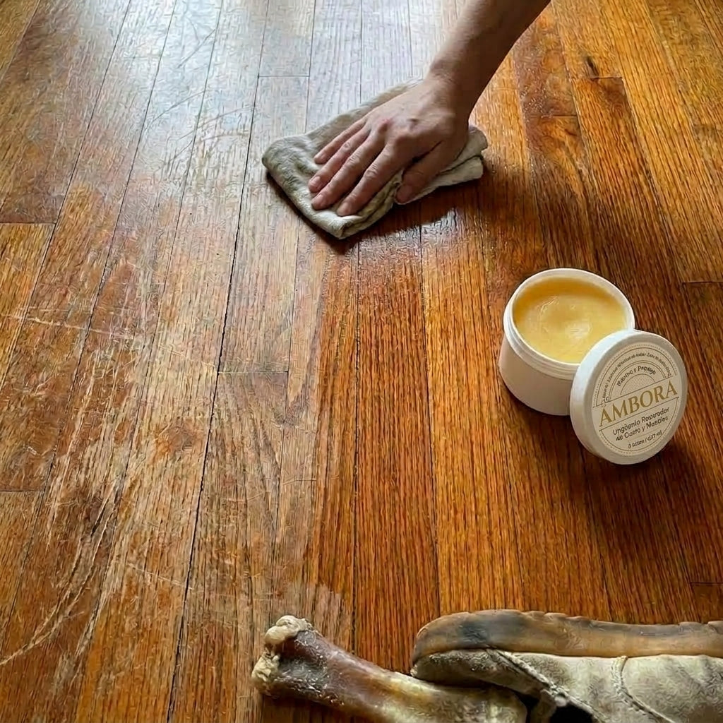 Ámbora — Bálsamo Reparador para Madera y Piel