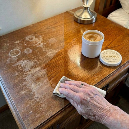 Ámbora — Bálsamo Reparador para Madera y Piel